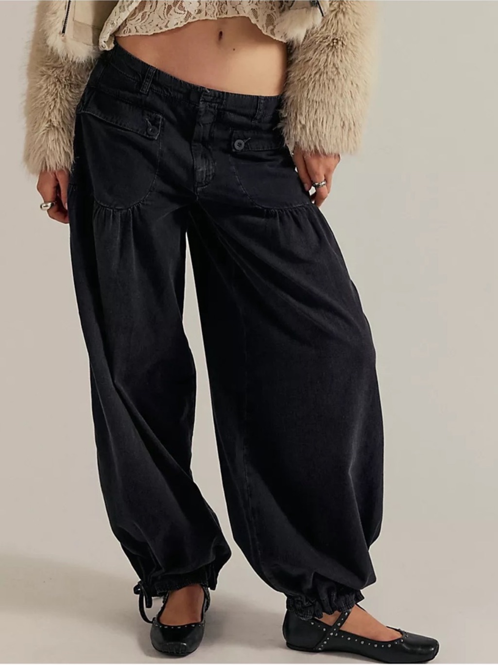 Free People Lotus Balloon Jeans